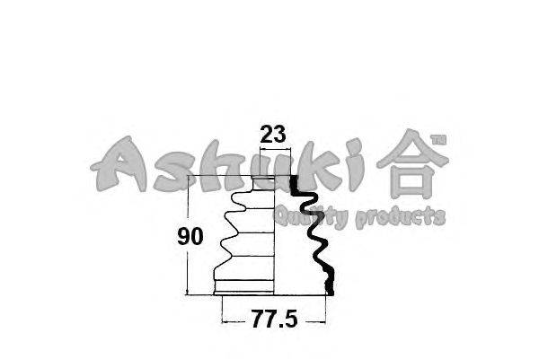 Комплект пылника, приводной вал ASHUKI 0864-9004