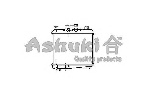 Радиатор, охлаждение двигателя ASHUKI S550-40