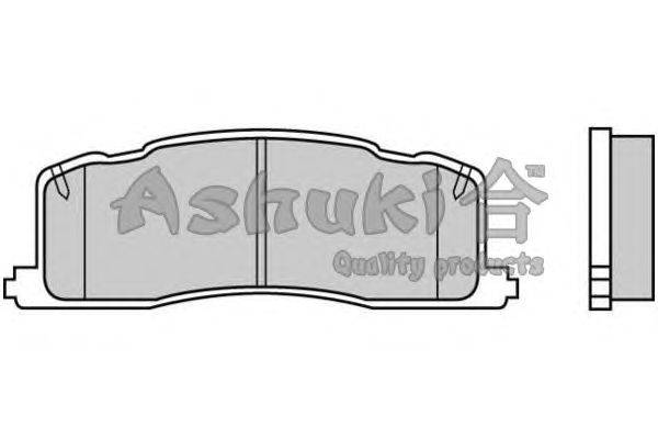 Комплект тормозных колодок, дисковый тормоз ASHUKI 1083-1102J