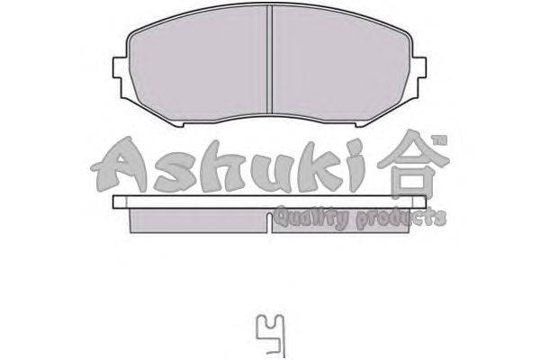 Комплект тормозных колодок, дисковый тормоз ASHUKI K01214J