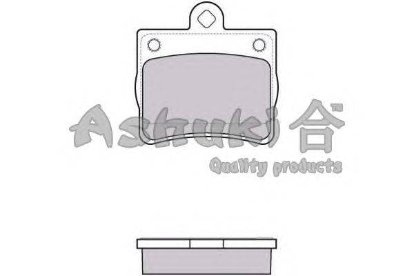 Комплект тормозных колодок, дисковый тормоз ASHUKI QM10-03