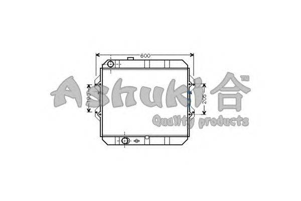 Радиатор, охлаждение двигателя ASHUKI T553-11