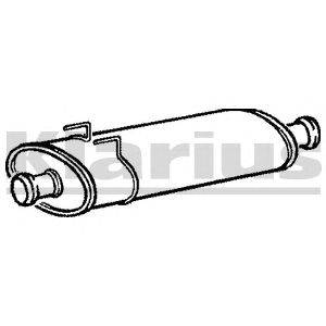 Средний глушитель выхлопных газов KLARIUS 210694