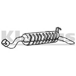 Глушитель выхлопных газов конечный KLARIUS 220712