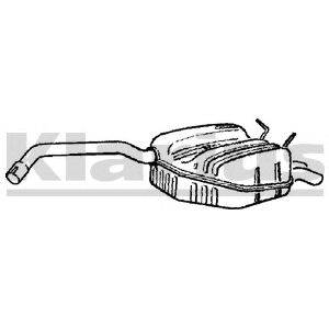 Глушитель выхлопных газов конечный KLARIUS 230480