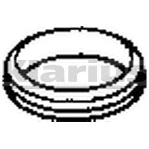 Уплотнительное кольцо, труба выхлопного газа KLARIUS 410336