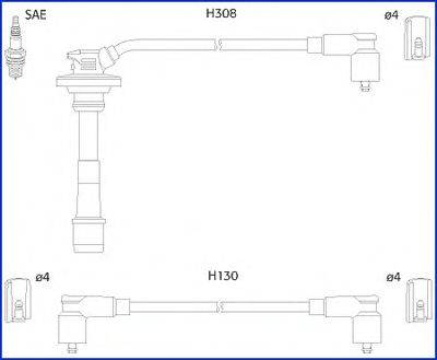 Комплект проводов зажигания HÜCO 134562