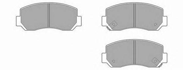 Комплект тормозных колодок, дисковый тормоз SIMER 20476