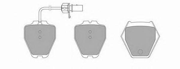 Комплект тормозных колодок, дисковый тормоз WOLF WP9271