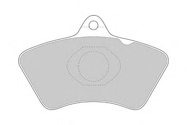 Комплект тормозных колодок, дисковый тормоз SIMER 1107
