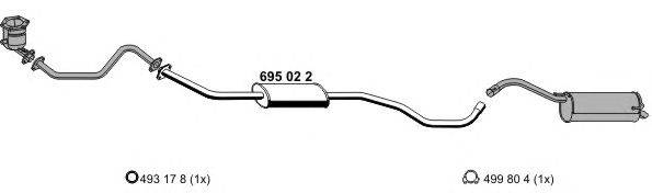 Система выпуска ОГ ERNST 170145
