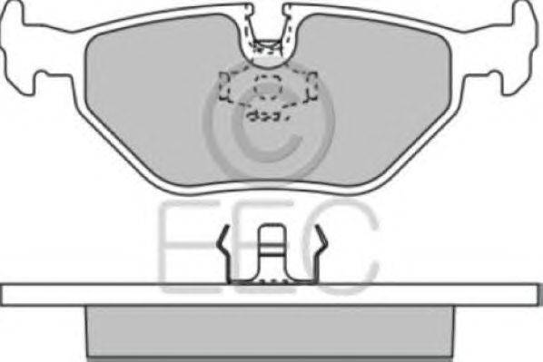Комплект тормозных колодок, дисковый тормоз EEC BRP0590