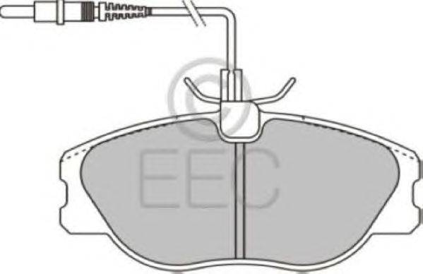 Комплект тормозных колодок, дисковый тормоз EEC BRP0898