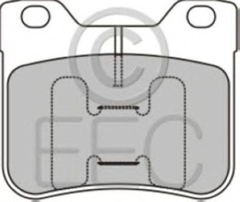 Комплект тормозных колодок, дисковый тормоз EEC BRP0917