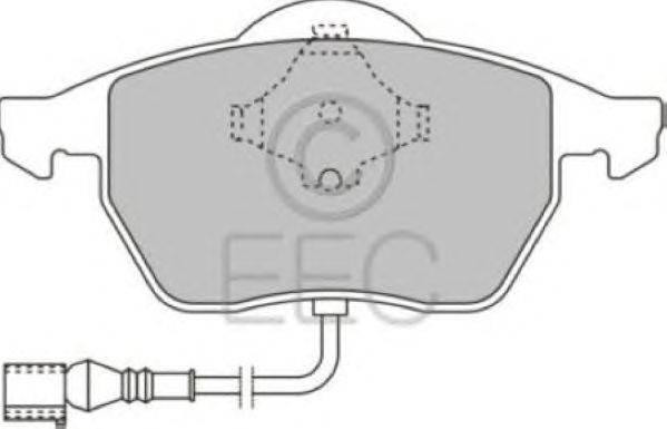 Комплект тормозных колодок, дисковый тормоз EEC BRP1110