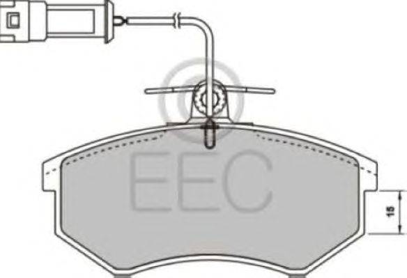 Комплект тормозных колодок, дисковый тормоз EEC BRP3017