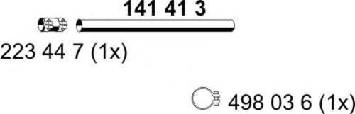 Труба выхлопного газа ERNST 141413
