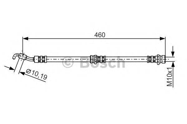 Тормозной шланг CF GOMMA 512080