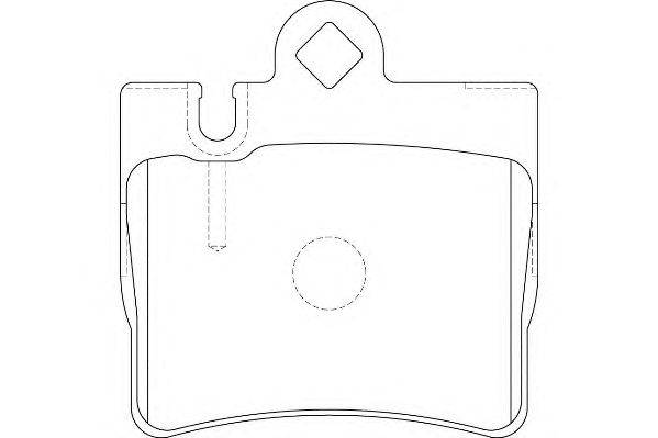 Комплект тормозных колодок, дисковый тормоз WAGNER WBP23078A
