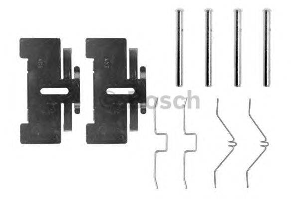 Комплектующие, колодки дискового тормоза BOSCH AP017