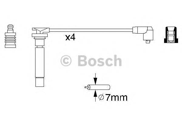 Комплект проводов зажигания BOSCH 0 986 356 705