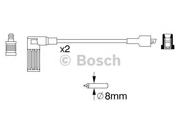 Комплект проводов зажигания BOSCH B081