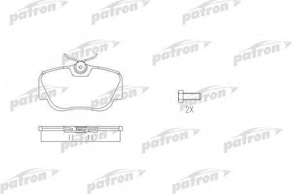 Комплект тормозных колодок, дисковый тормоз PATRON PBP669