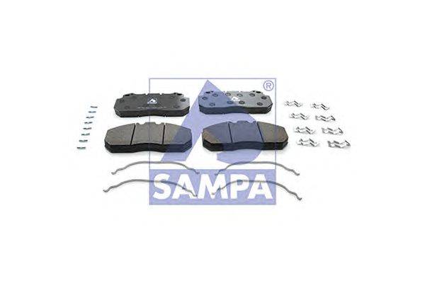 Комплект тормозных колодок, дисковый тормоз SAMPA 096.607