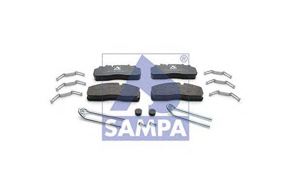 Комплект тормозных колодок, дисковый тормоз SAMPA 29159