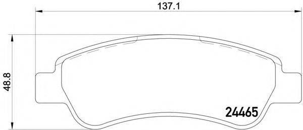 Комплект тормозных колодок, дисковый тормоз HELLA PAGID 8DB 355 012-911