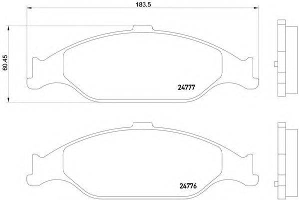 Комплект тормозных колодок, дисковый тормоз HELLA PAGID 8DB 355 014-611