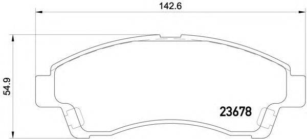 Комплект тормозных колодок, дисковый тормоз HELLA PAGID 8DB 355 020-461