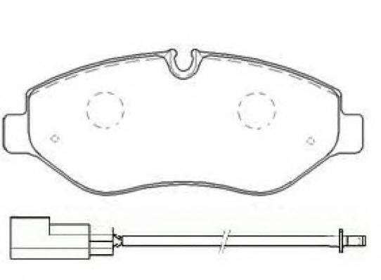 Комплект тормозных колодок, дисковый тормоз ASVA AKDC-0698