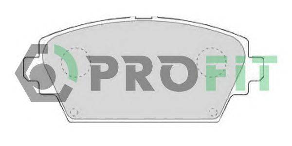 Комплект тормозных колодок, дисковый тормоз PROFIT 5000-1580