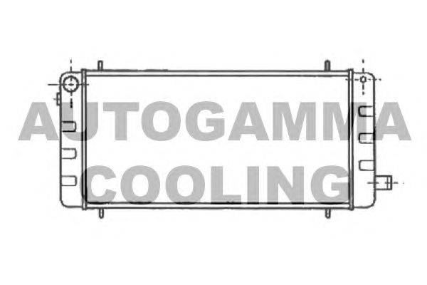 Радиатор, охлаждение двигателя AUTOGAMMA 100065
