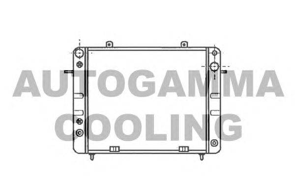Радиатор, охлаждение двигателя AUTOGAMMA 100725
