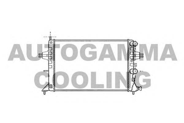 Радиатор, охлаждение двигателя AUTOGAMMA 101338