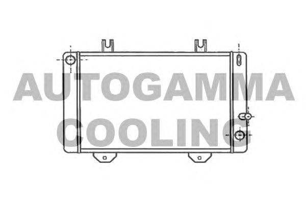 Радиатор, охлаждение двигателя AUTOGAMMA 102084