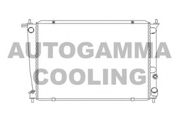 Радиатор, охлаждение двигателя AUTOGAMMA 104071