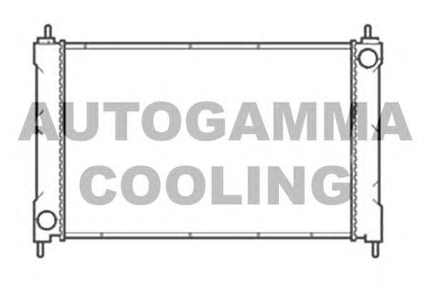 Радиатор, охлаждение двигателя AUTOGAMMA 104703