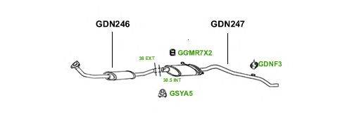 Система выпуска ОГ GT Exhaust 1428