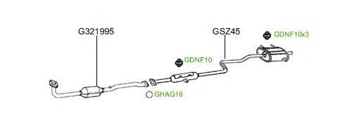 Система выпуска ОГ GT Exhaust 2229