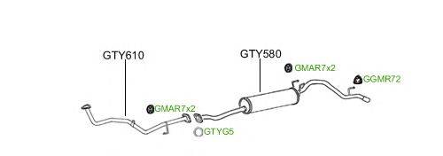 Система выпуска ОГ GT Exhaust 2292