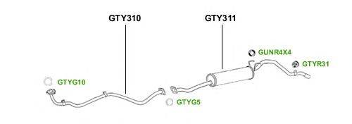 Система выпуска ОГ GT Exhaust 2880