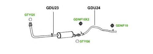 Система выпуска ОГ GT Exhaust 3033