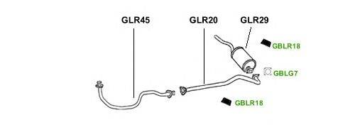 Система выпуска ОГ GT Exhaust 3649