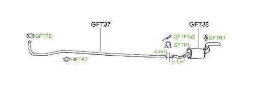 Система выпуска ОГ GT Exhaust 468