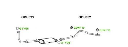 Система выпуска ОГ GT Exhaust 9417