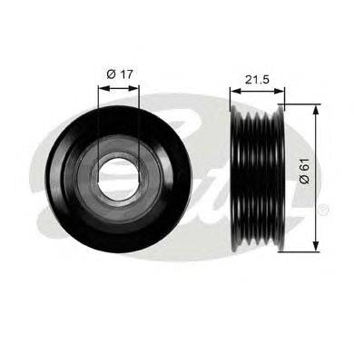 Паразитный / ведущий ролик, поликлиновой ремень GATES T36055