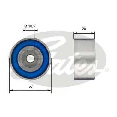 Паразитный / Ведущий ролик, зубчатый ремень GATES T42181